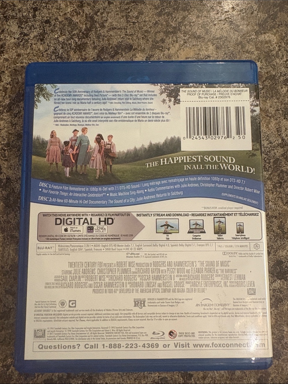 The Sound of Music (Blu-ray) - - Blue Case - Picture 2 of 3